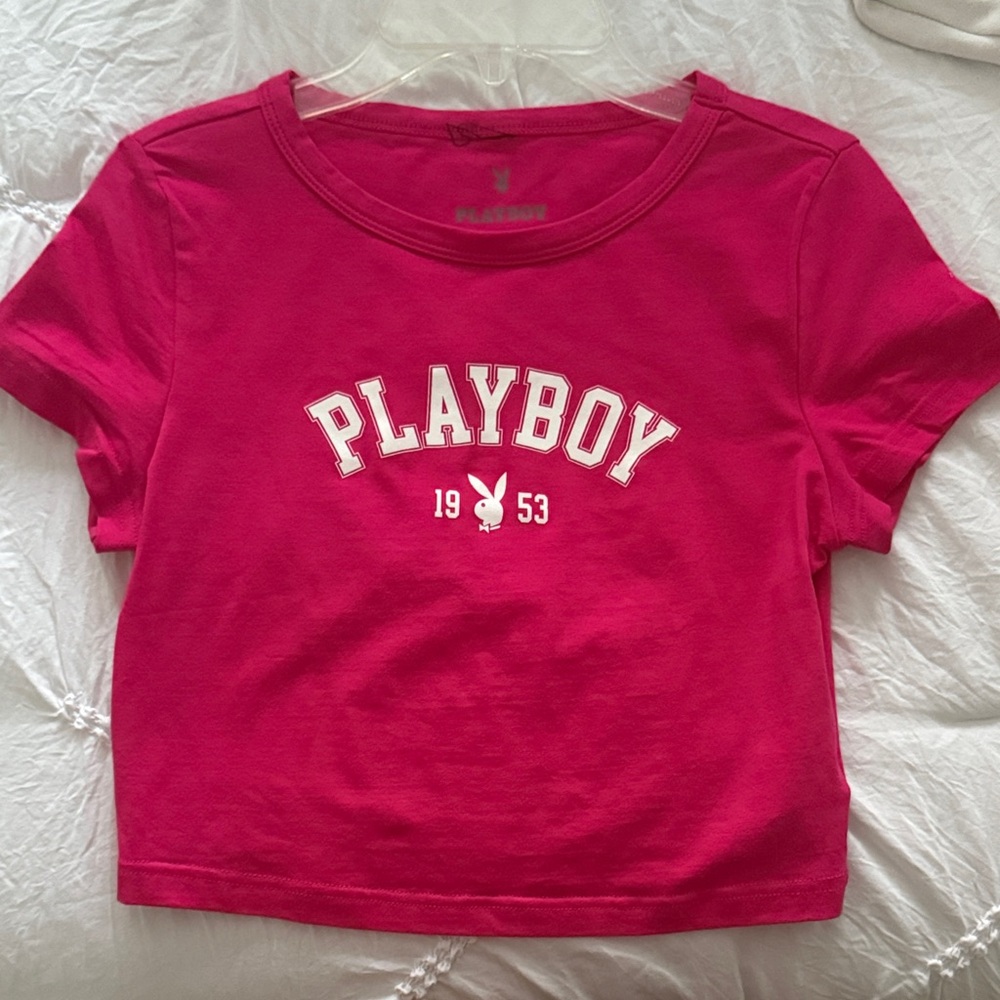 PLAYBOY Women Hot Pink Graphic Tee